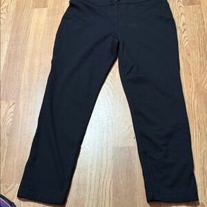 Gloria Vanderbilt Black Slim Straight Dress Pants Work Career Stretch